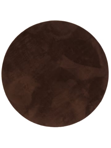 Pergamon Fellteppich Super Soft Pearl Rund in Antraciet