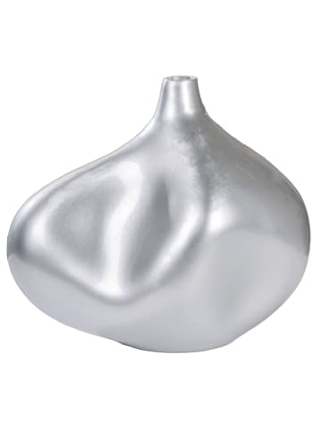 GILDE Vase Jolie silberfarben - (H) 33,5 cm