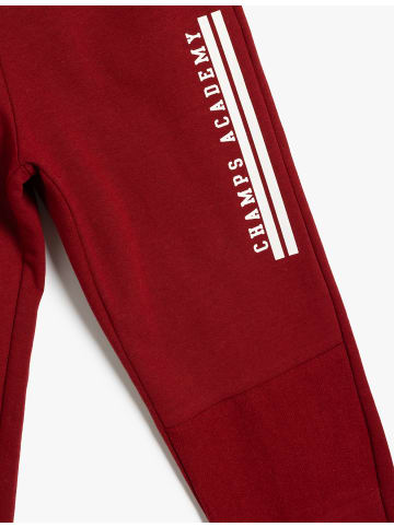 KOTON Sweathose in Bordo