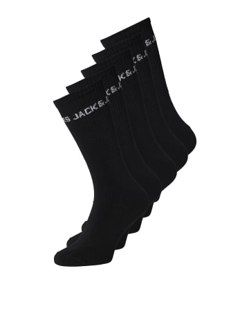 JACK & JONES Junior 5er-Pack Socken in Black