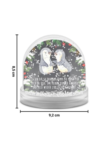 Mr. & Mrs. Panda Schneekugel Weihnachten Pinguine trösten mit Sp... in Kreidetafel