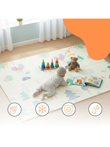 relaxdays Spielmatte "Astronaut" in Bunt - (B)200 x (T)150 cm