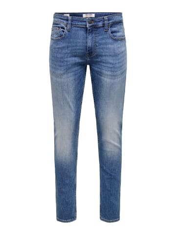 ONLY & SONS Slim Fit Jeans in Medium Blue Denim 1