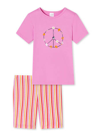 Schiesser Pyjama Girls World Organic Cotton in Rosa