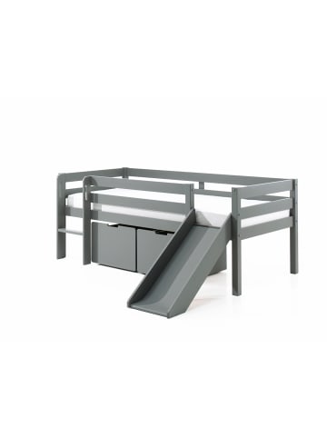 58 aufm Kessel KOJENBETT mit Rutsche Karolina 208x83x175 aus Massivholz in Grau
