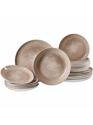 Ritzenhoff & Breker 18er Set Teller-Set Savora in braun