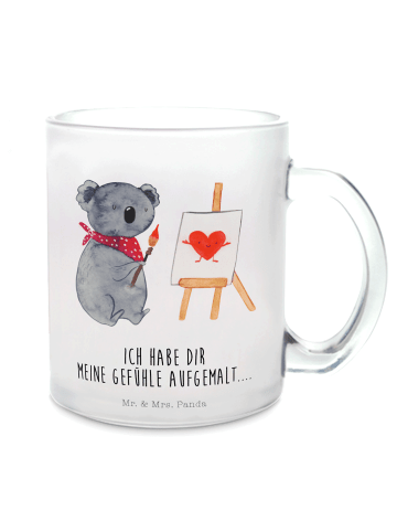 Mr. & Mrs. Panda Trinkbecher Koala Künstler mit Spruch in Transparent