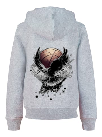 F4NT4STIC Hoodie Basketball Adler in grau meliert