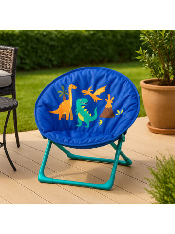 relaxdays Moonchair Kinder "Dino" - (B)50 x (H)47 x (T)48 cm