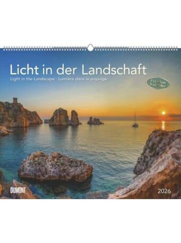 DuMont Kalenderverlag Kalender - DUMONT - Licht in der Landschaft 2026 - Wandkalender 60 x 50 cm mit