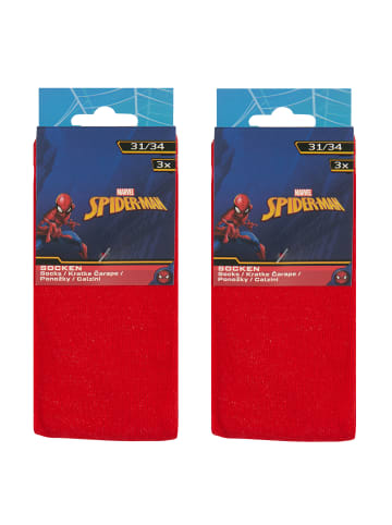 ONOMATO! 6er-Set: Socken Spider-Man in Mehrfarbig