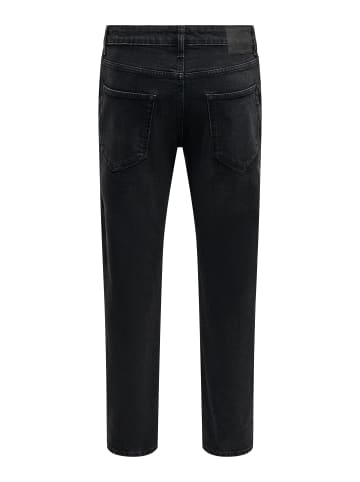 ONLY & SONS Relaxed Fit Jeans in Washed Black