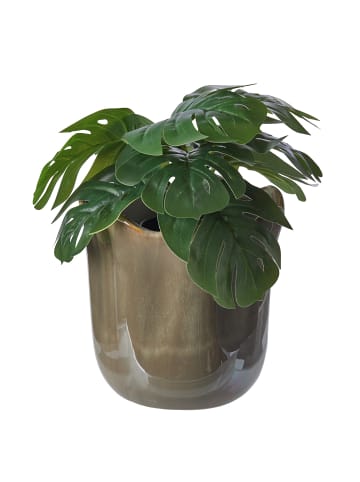 Butlers Blumenübertopf GLAZE in Olivgrün