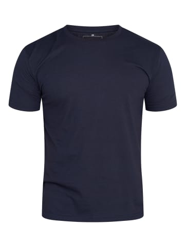 DAILY COTTON T-Shirt - BASETEEO 3er Pack Rundhals O-Neck in Navy