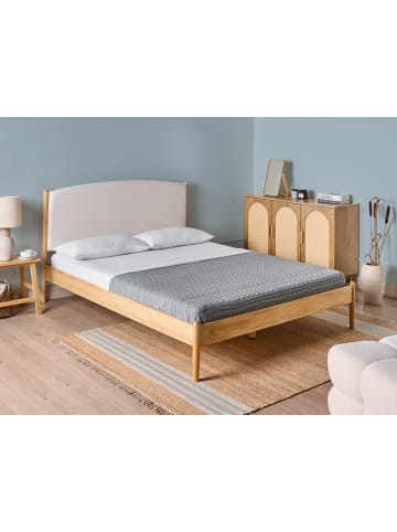 Beliani Doppelbett CLAIRAC in Braun - (W) 167 x (H) 100 x (L) 208 cm
