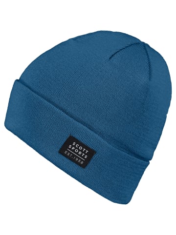 SCOTT TEAM 20MERINO BEANIE in Blau