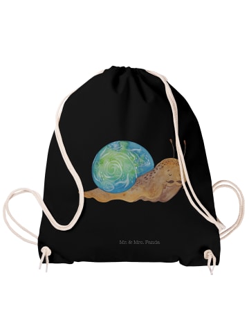 Mr. & Mrs. Panda Turnbeutel Schnecke Sir ohne Spruch in Schwarz