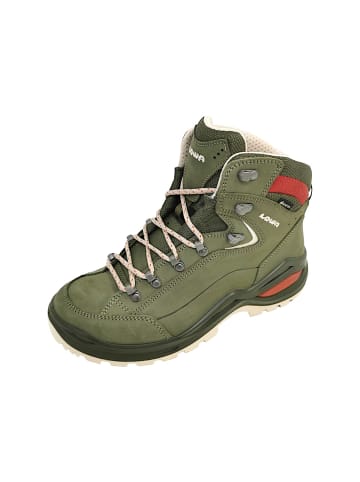 LOWA SHOES "Renegade Evo GTX Mid" in graugrün/panna