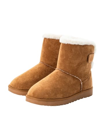 sheego Schlupfboots in camelfarben
