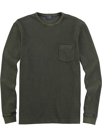 OLYMP Sweatshirt für Herren in dunkelgrün