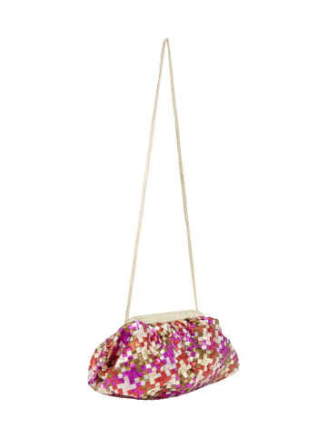 faina Clutch Clutch in Gold Fuchsia