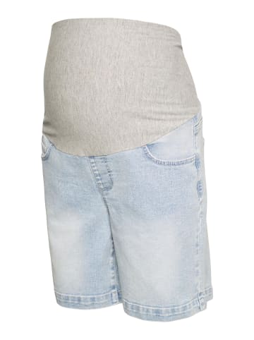 mama licious Jeans-Shorts in Light Blue Denim 1