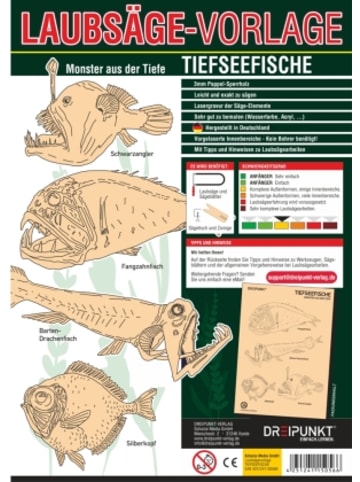 Dreipunkt Verlag Papeterie/PBS - Laubsägevorlage Tiefseefische