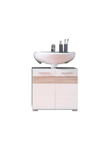 ebuy24 Waschbeckenunterschrank Mezzo Weiß 60 x 34 cm