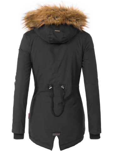 Marikoo Wintermantel Akira in Schwarz