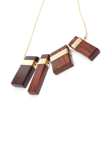 collezione alessandro Kurze Kette " Elani " in braun