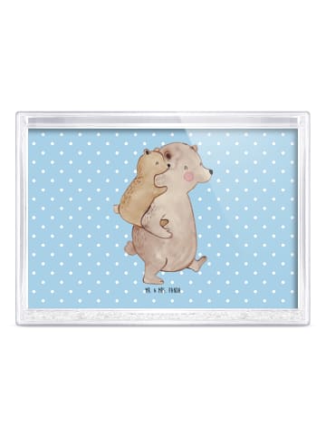 Mr. & Mrs. Panda Bilderrahmen Papa Bär ohne Spruch in Blau Pastell