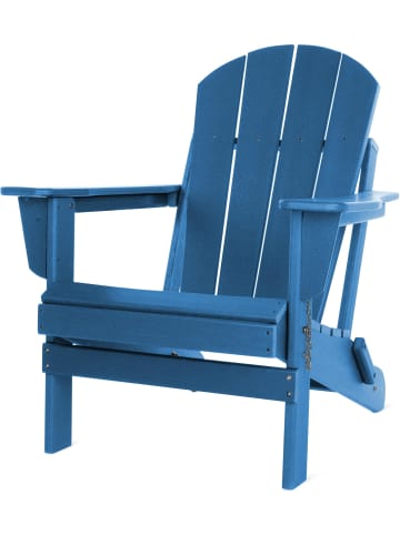 Aspero Gartenstuhl Adirondack in Blau