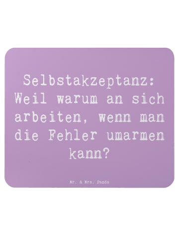 Mr. & Mrs. Panda Mauspad Spruch Selbstakzeptanz Umarmen mit Spruch in Lavendeltraum