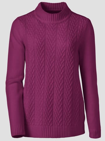 Sieh an! Stehkragenpullover in beere