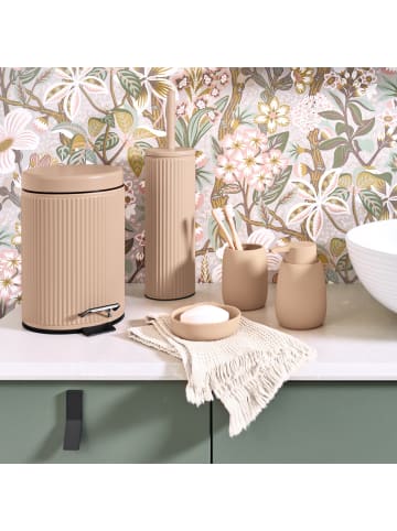 Zeller Present Mülleimer in beige