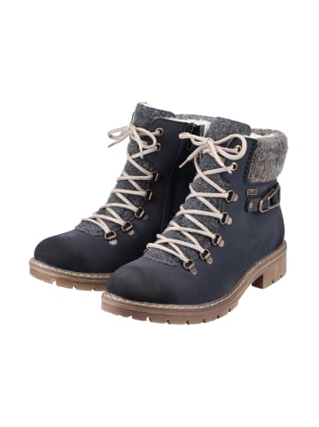 rieker Schnürstiefelette Morbido Blau