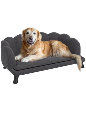 Pawhut Hundesofa Dunkelgrau 98,5B x 60,5T x 35,5H cm
