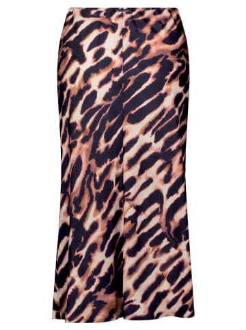 Betty Barclay Satinrock unifarben in Dark Blue/Rosé