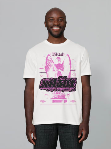 wat? Apparel T-Shirt Silent in Off White