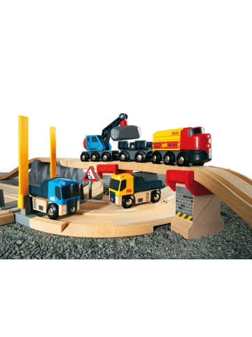 Brio Aktionsspiel BRIO World - Steinverlade Set, Straßen & Schienen Ab 3 Jahre in bunt