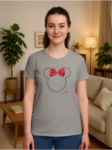 Disney Disney Minnie Mouse T-Shirt Oberteil Oversize in grau