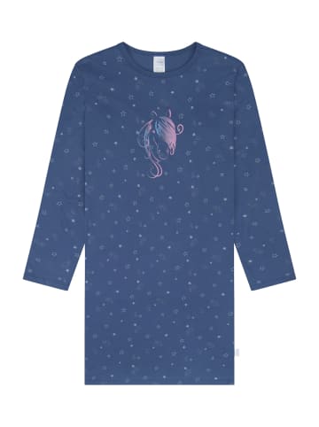 Schiesser Nachthemd Horse World in jeansblau