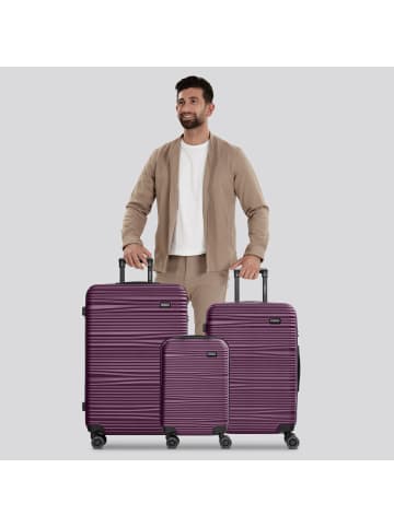 Redolz Essentials 16 3-SET 4 Rollen Kofferset 3-teilig in burgundy