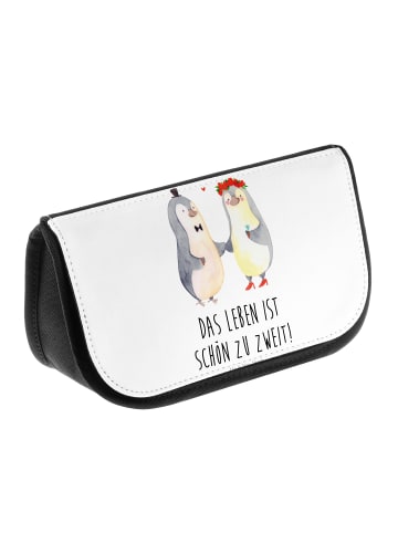 Mr. & Mrs. Panda kulturtäschchen Pinguin Heirat mit Spruch in Weiß