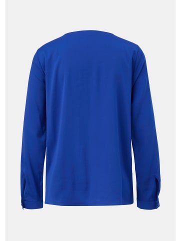 comma Bluse langarm in Blau