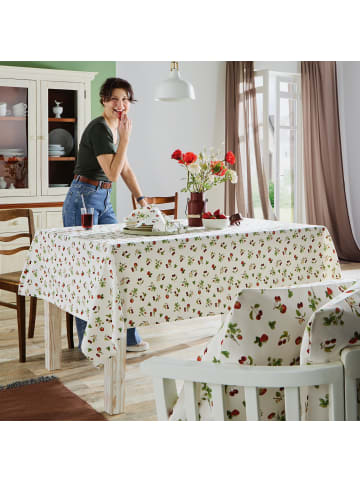 REDBEST Baumwolle Tischdecke in rot