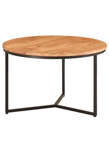 KADIMA DESIGN Couchtisch 60x60x38 cm Massivholz / Metall Design Sofatisch