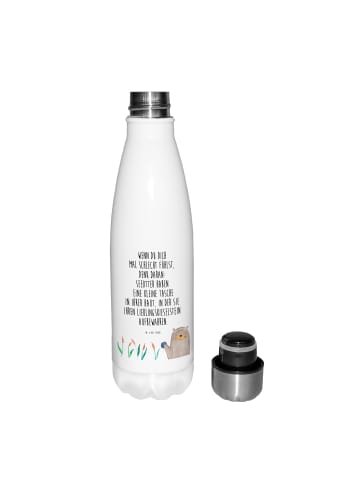Mr. & Mrs. Panda Thermos Otter Stein mit Spruch in Weiß