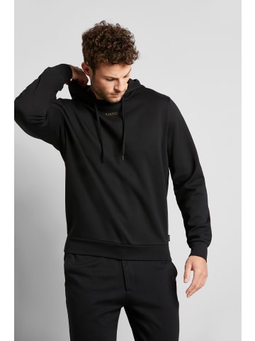 Bugatti Kapuzensweatshirt in schwarz