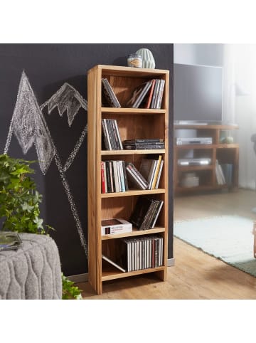 FineBuy Bücherregal in Gelb / Akazie / 30x17x90